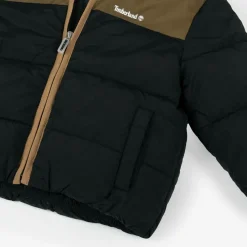 Timberland Boys Black Hooded Puffer Jacket Discount