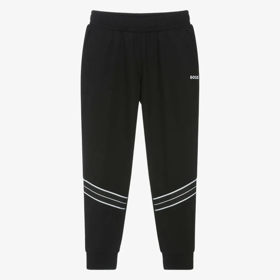 BOSS Boys Black Jersey Joggers Hot