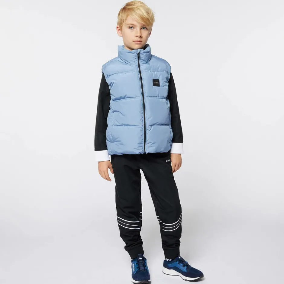 BOSS Boys Black Jersey Joggers Hot