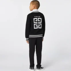 Givenchy Boys Black Knitted Zip-up Top Outlet