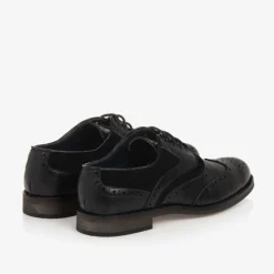 House of Cavani Boys Black Lace-Up Brogues Online