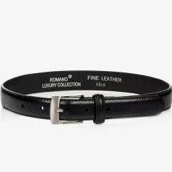 Romano Boys Black Leather Belt Outlet