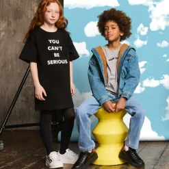 Moschino Boys Black Leather Lace-Up Trainers