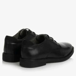Geox Boys Black Leather Shoes Outlet