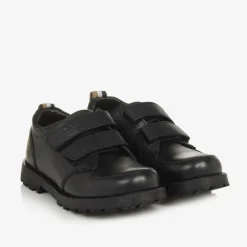 BOSS Boys Black Leather Shoes Outlet
