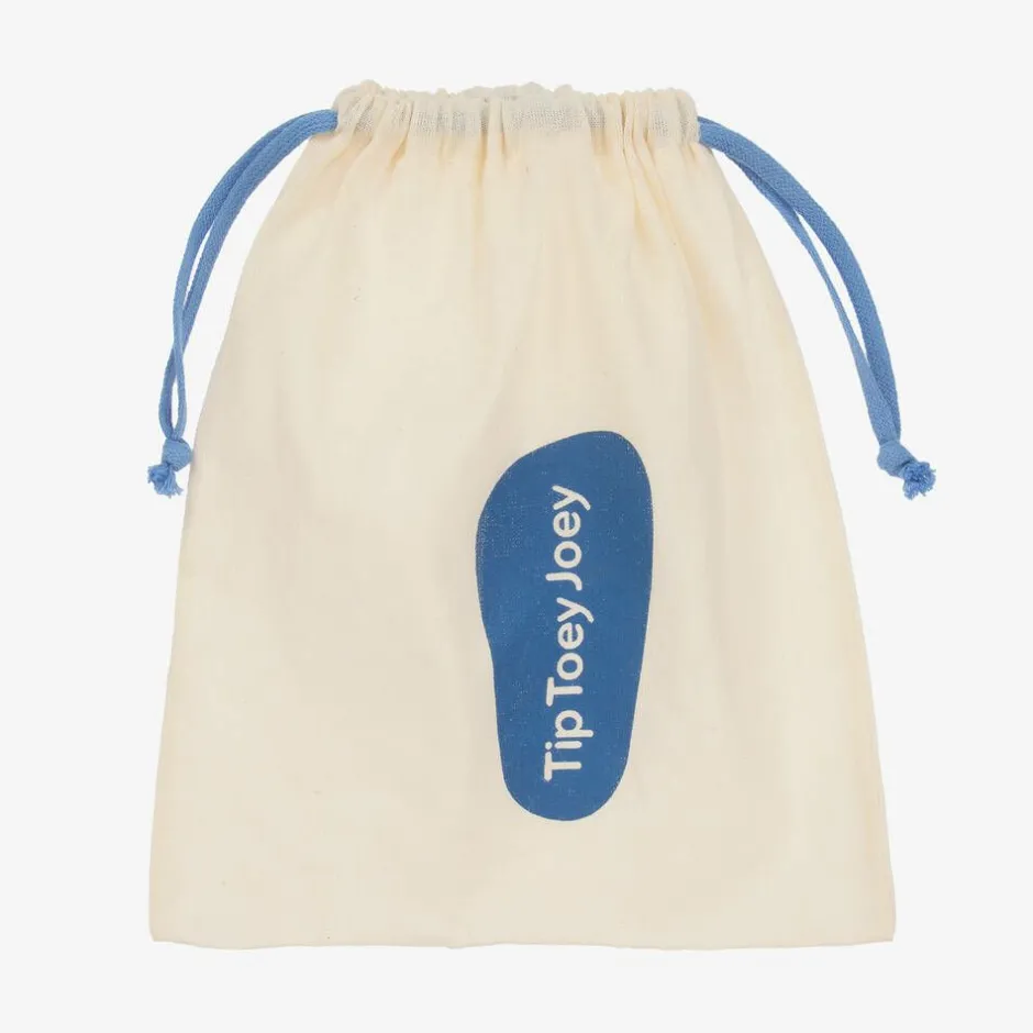 Tip Toey Joey Boys Black Leather Velcro Trainers Online