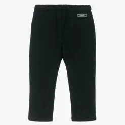 Versace Boys Black Milano Jersey Trousers Outlet