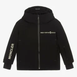 Moncler Enfant Boys Black Moriond Ski Jacket Online