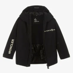 Moncler Enfant Boys Black Moriond Ski Jacket Online