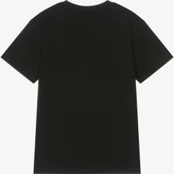 HUGO Boys Black Organic Cotton T-Shirt Online