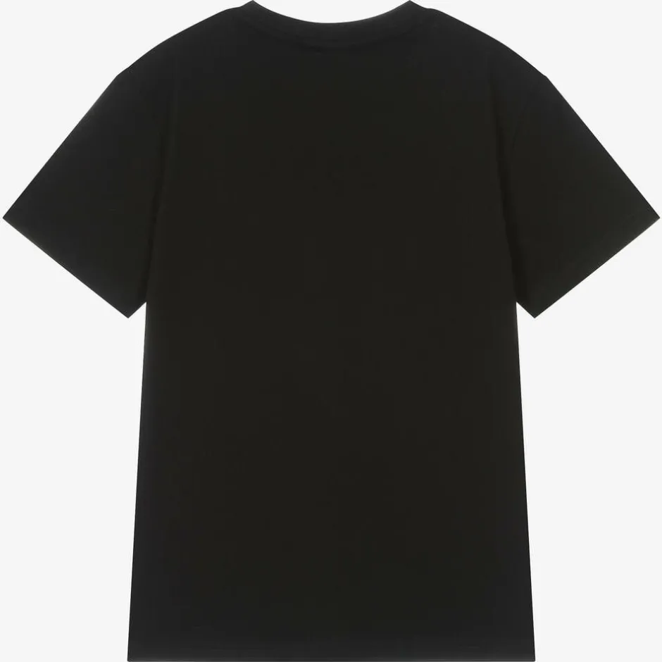 HUGO Boys Black Organic Cotton T-Shirt Online