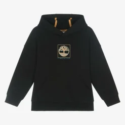 Timberland Boys Black Organic Cotton Hoodie Clearance