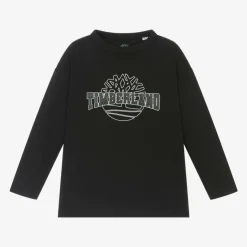 Timberland Boys Black Organic Cotton Top Discount