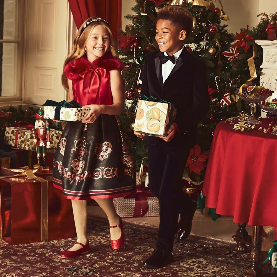 Romano Boys Black Patent Shoes Hot