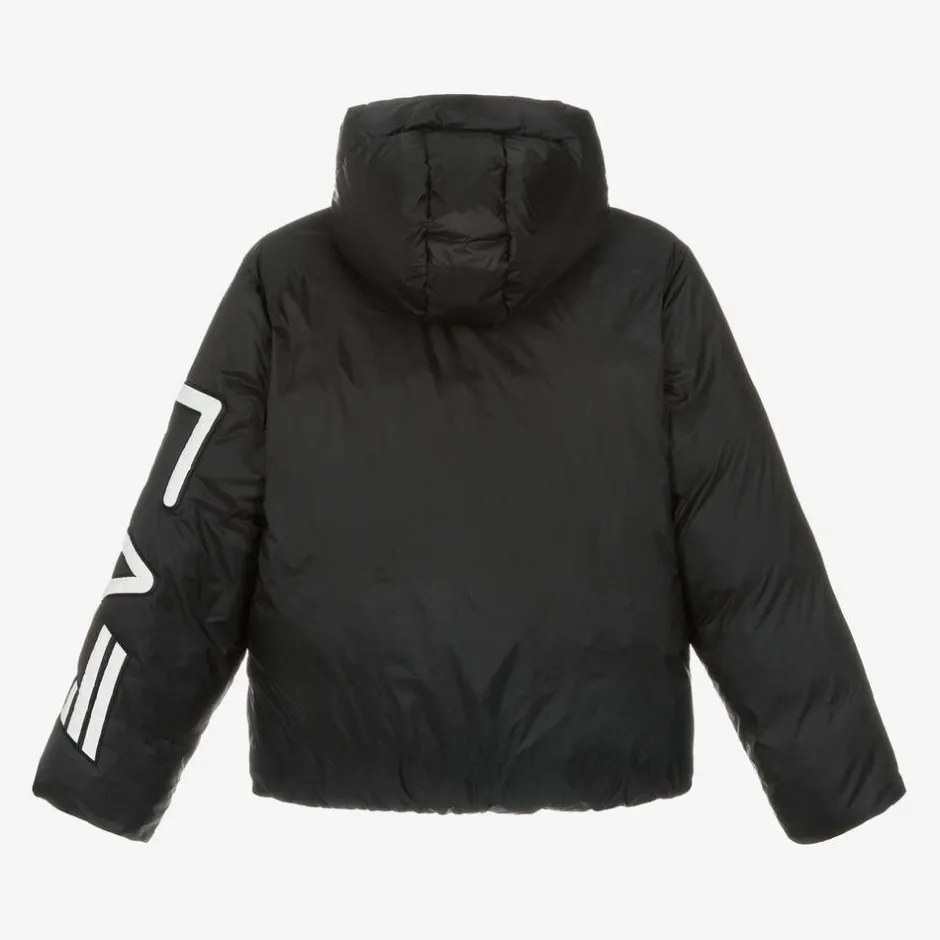 EA7 Emporio Armani Boys Black Puffer Jacket Sale