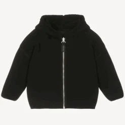 Calvin Klein Boys Black Reversible Fleece Zip-Up Hoodie New