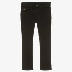 Emporio Armani Boys Black Slim Cotton Jeans Discount