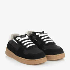 Mayoral Boys Black Suede Leather Trainers Clearance