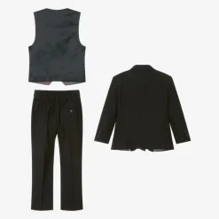 House of Cavani Boys Black Suit Sale