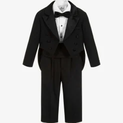 Beau KiD Boys Black Tuxedo Suit Clearance