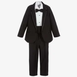 Beau KiD Boys Black Tuxedo Suit Discount