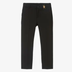 Versace Boys Black Twill Trousers Best