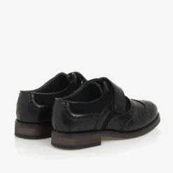 House of Cavani Boys Black Velcro Brogues Outlet