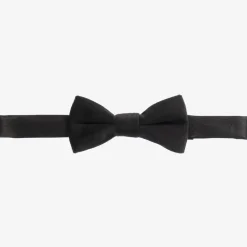 Romano Boys Black Velvet Bow Tie (10cm) Hot