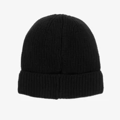 Off-White Boys Black Wool & Cotton Knit Beanie Best