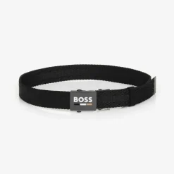 BOSS Boys Black Woven Belt Online