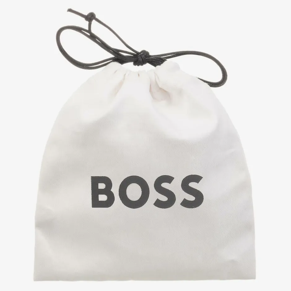 BOSS Boys Black Woven Belt Online