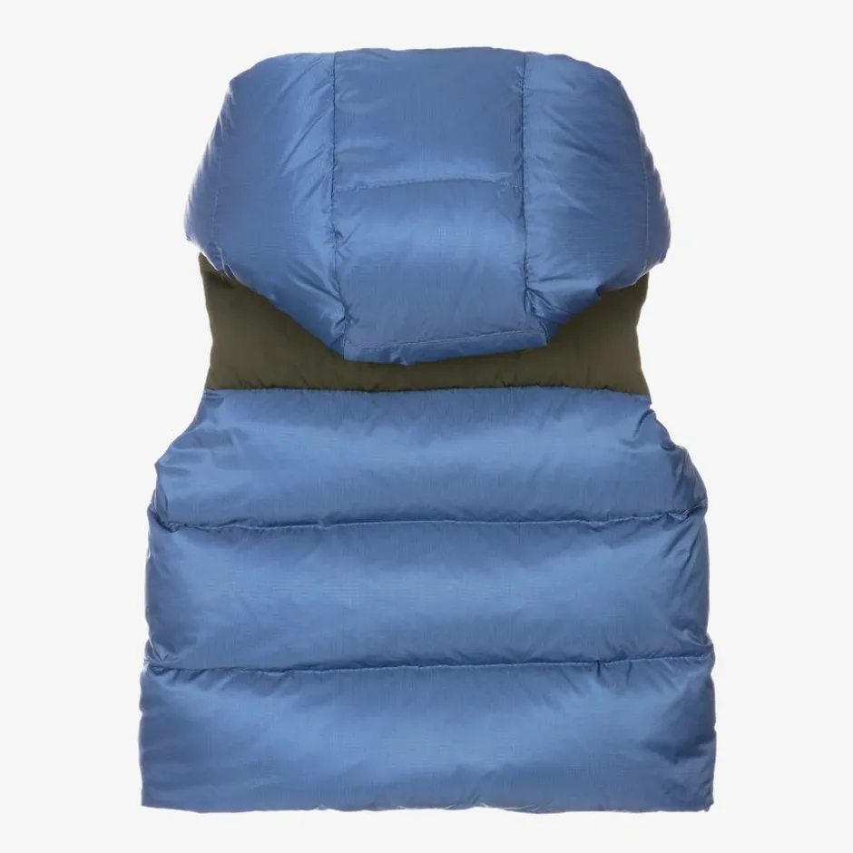Moncler Enfant Boys Blue & Green Down-Padded Oust Gilet Discount