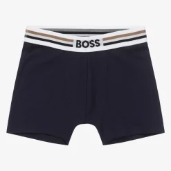 BOSS Boys Blue & Grey Boxer Shorts (2 Pack) Online