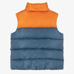 Gucci Boys Blue & Orange Puffer Gilet Online