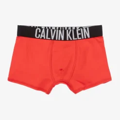 Calvin Klein Boys Blue & Red Cotton Boxers (2 Pack) Hot