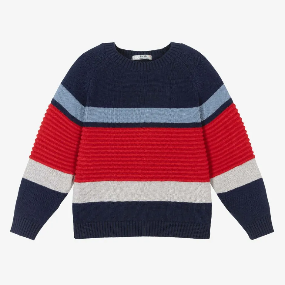 Dr. Kid Boys Blue & Red Stripe Jumper Online