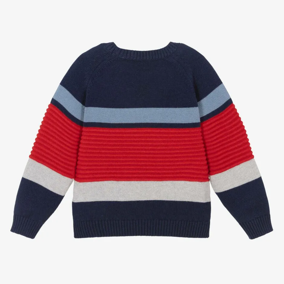 Dr. Kid Boys Blue & Red Stripe Jumper Online