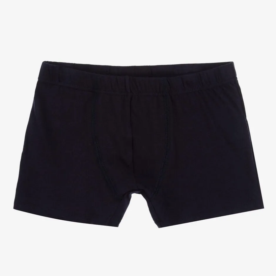 Story Loris Boys Blue & White Boxer Shorts (2 Pack) Hot