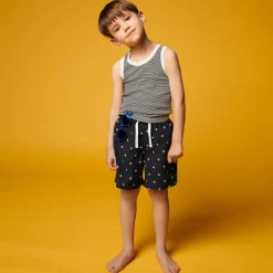 Petit Bateau Boys Blue & White Cotton Vests (2 Pack) Best