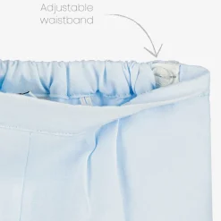 Sarah Louise Boys Blue & White Hand-Smocked Buster Suit Outlet