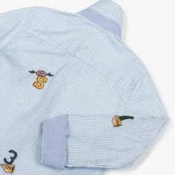 Lapin House Boys Blue Checked Cotton Shirt Sale