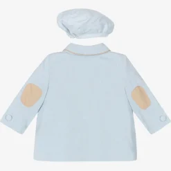 Beau KiD Boys Blue Corduroy Coat & Hat Set Discount