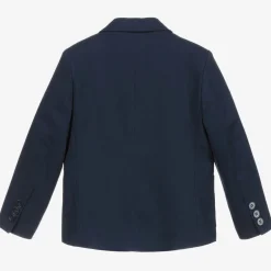 Childrensalon Occasions Boys Blue Cotton Blazer Discount