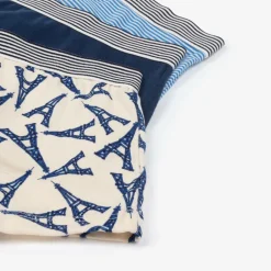 Petit Bateau Boys Blue Cotton Boxer Shorts (3 Pack) Sale