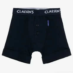 Claesens Boys Blue Cotton Boxer Shorts (2 Pack) Clearance