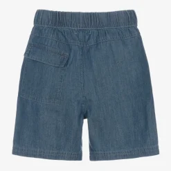 Joyday Boys Blue Cotton Chambray Shorts Discount