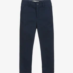 Childrensalon Occasions Boys Blue Cotton Chino Trousers