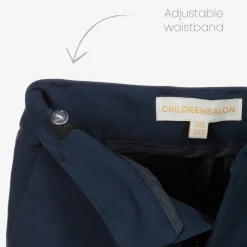 Childrensalon Occasions Boys Blue Cotton Chino Trousers