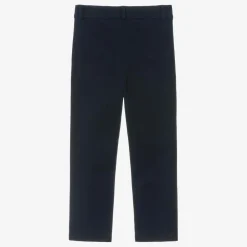 Beatrice amp; George Boys Blue Cotton Chino Trousers Clearance