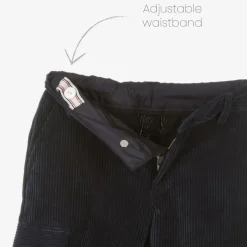 Moncler Enfant Boys Blue Cotton Corduroy Trousers New